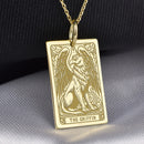 14K Gold Griffin Pendant Necklace