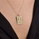 14K Gold Griffin Pendant Necklace
