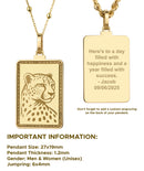 14K Gold Cheetah Pendant Necklace