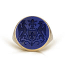 LAPIS LAZULI FAMILY CREST RING