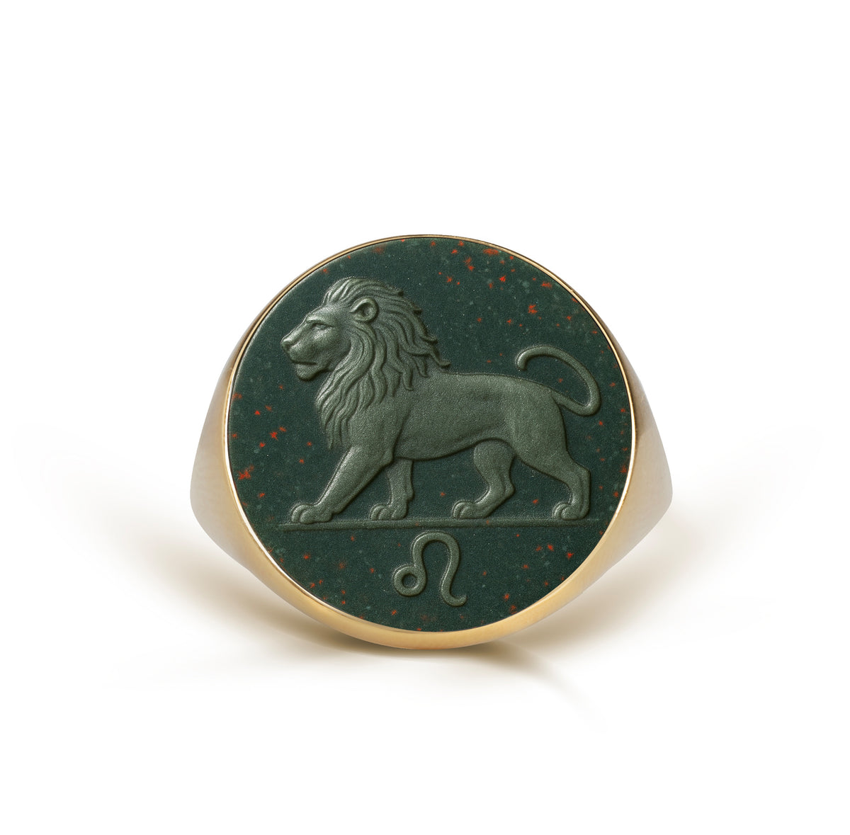 BLOODSTONE LEO RING