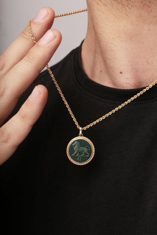 BLOODSTONE LEO NECKLACE