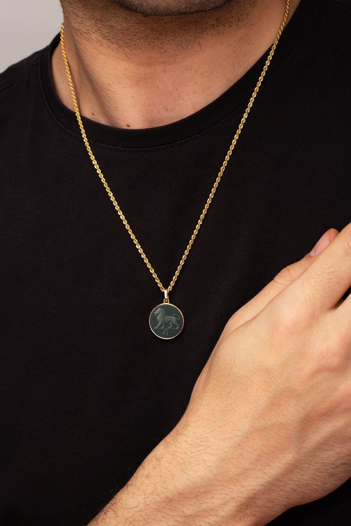 BLOODSTONE LEO NECKLACE