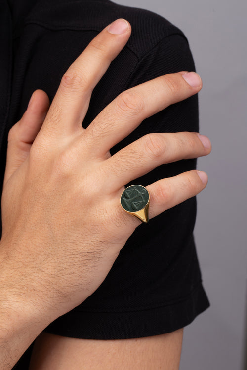 BLOODSTONE LIBRA RING
