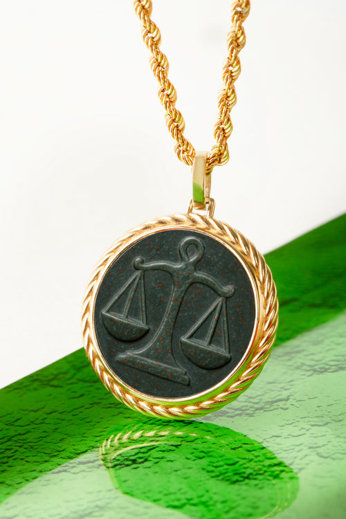 BLOODSTONE LIBRA NECKLACE