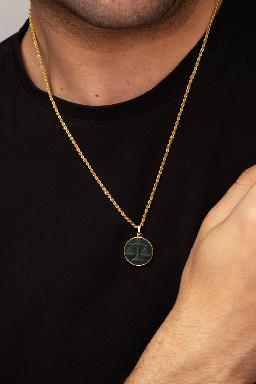 BLOODSTONE LIBRA NECKLACE