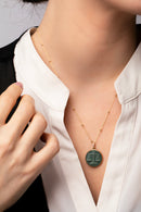 BLOODSTONE LIBRA NECKLACE
