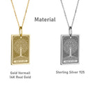 14K Gold Tree of Life Pendant Necklace