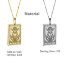 14K Gold Goblin Pendant Necklace