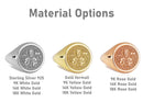 14K Gold Saint Olaf Signet Ring