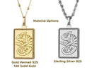 14K Gold Chameleon Pendant Necklace