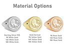 14K Gold Lion Signet Ring