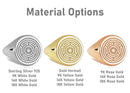 14K Gold Hecate's Wheel Signet Ring