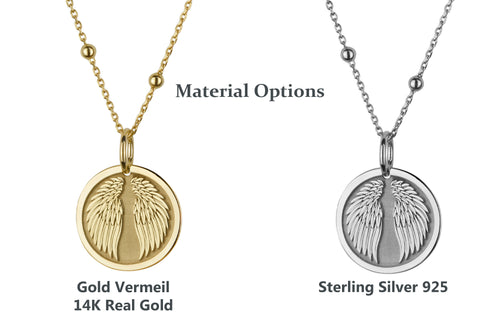 14K Gold Angel Wings Necklace