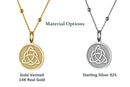 14K Gold Celtic Trinity Knot Necklace