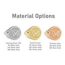 14K Gold Butterfly Signet Ring