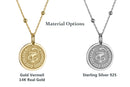 14K Gold Pharmacist Bowl of Hygieia Pendant Necklace