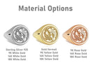 14K Gold Koi Fish Signet Ring