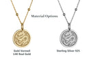 14K Gold Chinese Dragon Pendant Necklace