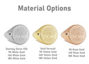 14K Gold Tree of Life Signet Ring