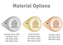 14K Gold Eye of Horus Signet Ring
