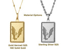 14K Gold Bat Pendant Necklace