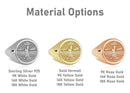 14K Gold Faravahar Signet Ring