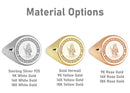 14K Gold Saint Christopher Signet Ring