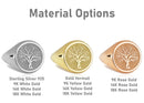14K Gold Tree of Life Signet Ring