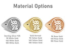 14K Gold Maneki Neko Lucky Cat Signet Ring