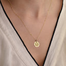 14K Gold Star of Life Medical Pendant Necklace