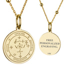 14K Gold Archangel Michael Sigil Pendant Necklace