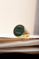 BLOODSTONE PISCES RING
