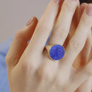 LAPIS LAZULI AMERICAN EAGLE COIN RING
