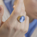 SARDONYX AMERICAN EAGLE COIN RING