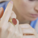 CARNELIAN THISTLE RING