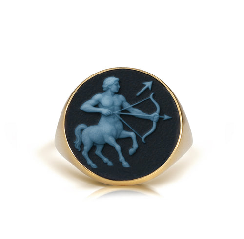 SARDONYX SAGITTARIUS RING