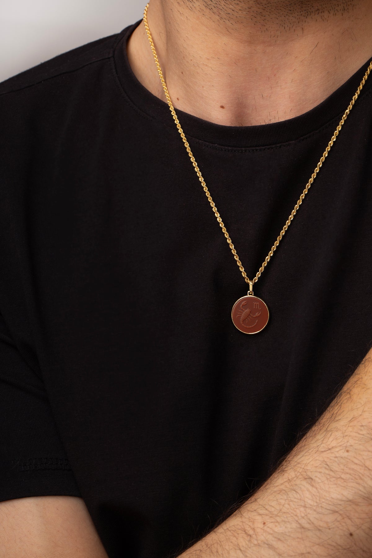 CARNELIAN SCORPIO NECKLACE