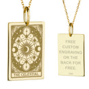 14K Gold Celestial Pendant Necklace