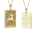 14K Gold Centaur Pendant Necklace
