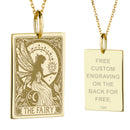 14K Gold Fairy Pendant Necklace