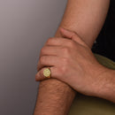 14K Gold Saint Olaf Signet Ring