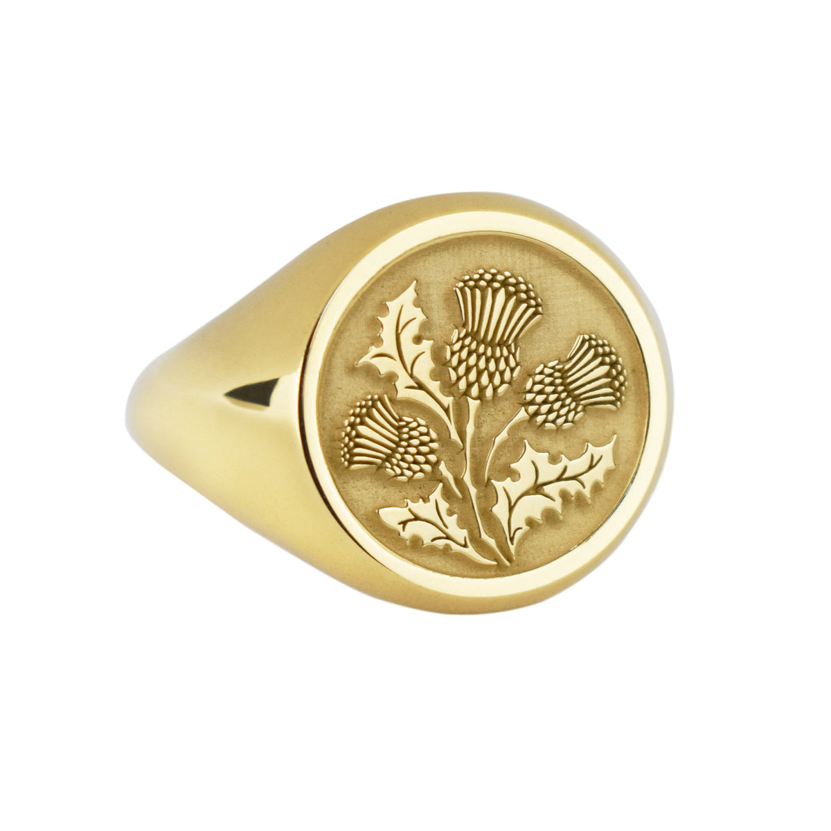 14K Gold Yin Yang Dragon Tiger Signet Ring