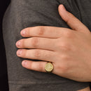 14K Gold Tree of Life Signet Ring