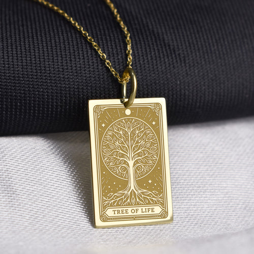 14K Gold Tree of Life Pendant Necklace