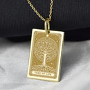 14K Gold Tree of Life Pendant Necklace