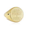14K Gold Tree of Life Signet Ring