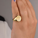14K Gold Tree of Life Signet Ring