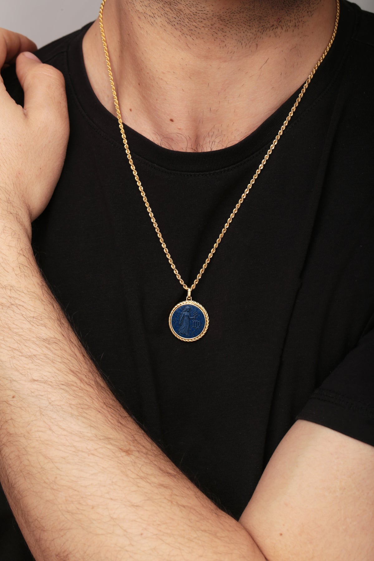 LAPIS LAZULI VIRGO NECKLACE