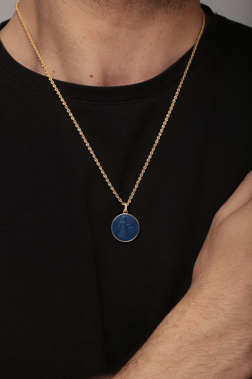 LAPIS LAZULI VIRGO NECKLACE